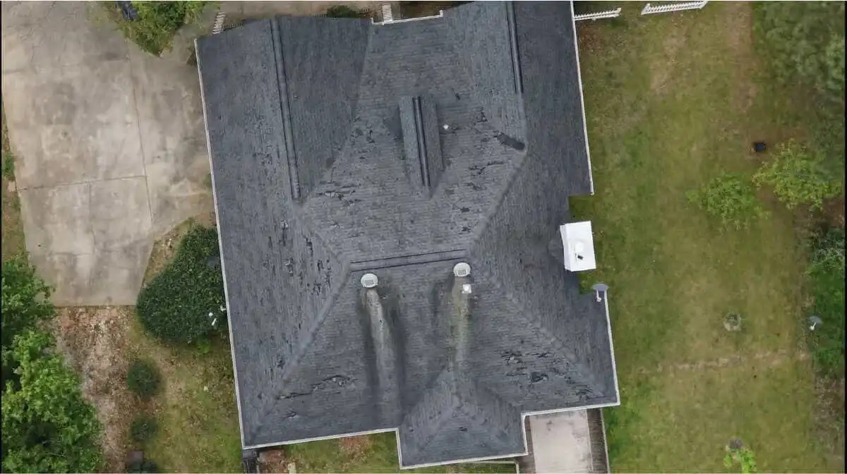 Roof before replacement